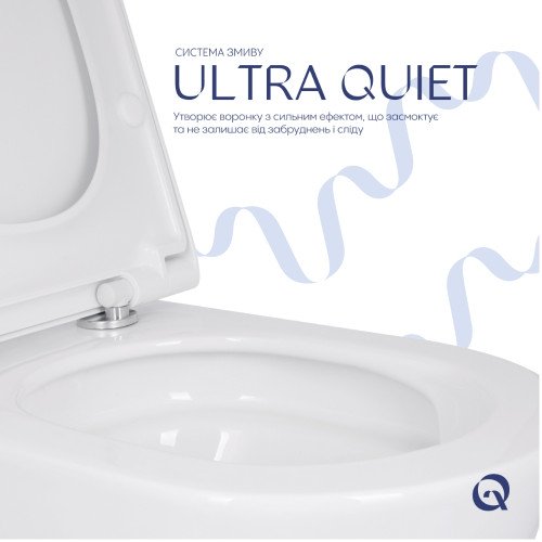 Унитаз подвесной Qtap Scorpio ML Ultra Quiet 520×365×365 мм, с сиденьем Soft-close MagLock, White QTSCOML26W49624