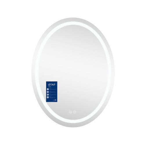 Зеркало Qtap Mideya (DC-F801) 600х800 с LED-подсветкой Touch, с антизапотеванием QT2078F801W