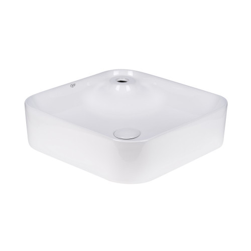 Раковина-чаша Qtap Stork 430x430x125 White с донным клапаном QT15112194W