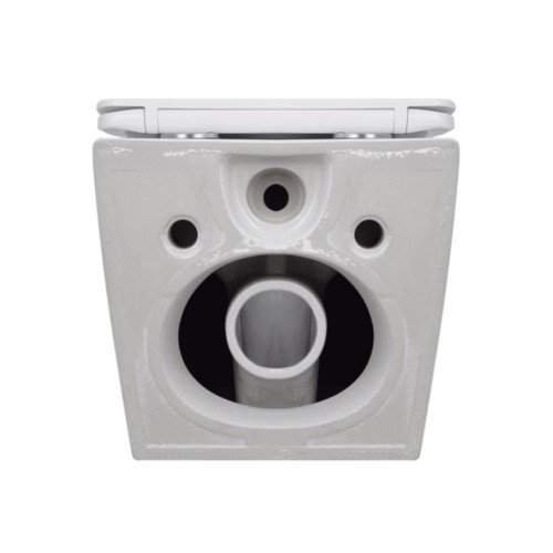 Унитаз подвесной Qtap Jay безободковый Ultra Quiet с сиденьем Soft-close QT07335177W
