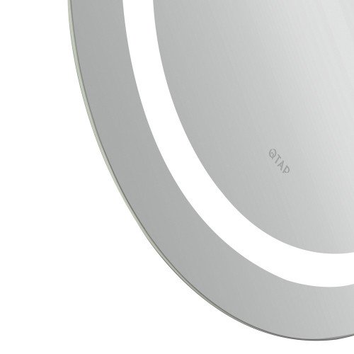 Зеркало Qtap Gemini 650х900 с LED-подсветкой Touch, с антизапотеванием, с диммером, рег. темп. цвета (3000-6500K) Reverse QT2578R6590