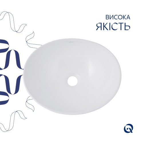 Раковина-чаша Qtap Dove 420x330x150 White QT06116062AW