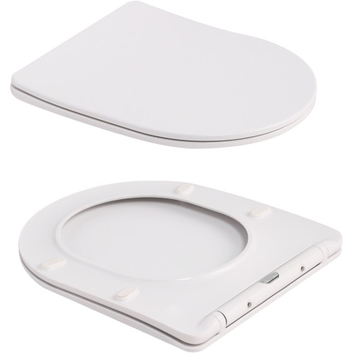 Унитаз подвесной Robin Ultra Quiet 490×365×325 мм, Marble, с сиденьем Slim Duroplast / Soft-close / Quick Release QT13332381АSMR Qtap