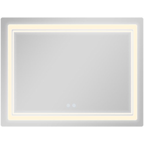 Дзеркало Qtap Cardinal (CA2) 1000х800 з LED-підсвічуванням Touch, з антизапотіванням, з димером, рег. темп. кольору (3000-6500K) QT0478C1008048455