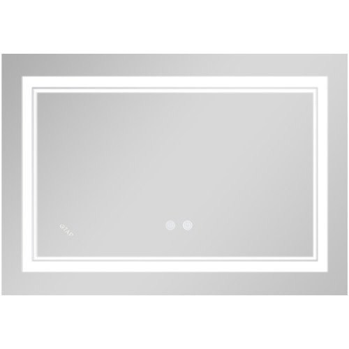 Зеркало Qtap Cardinal (CA1) 800х600 с LED-подсветкой Touch, с антизапотеванием, с диммером, рег. темп. цвета (3000-6500K) Reverse QT0478C8060