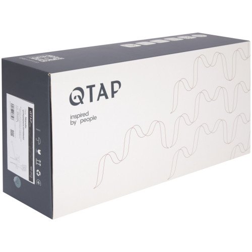 Смеситель для ванны Qtap Nando с длинным поворотным изливом и душевым гарнитуром QTNAN260CRM48652 Chrome