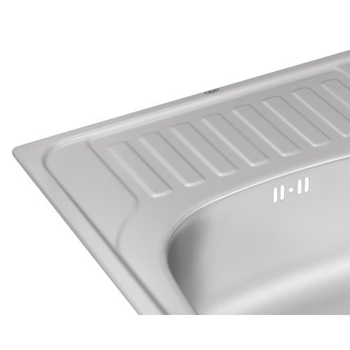 Кухонная мойка Qtap 6550 Satin 0,8 мм (QT6550SAT08)
