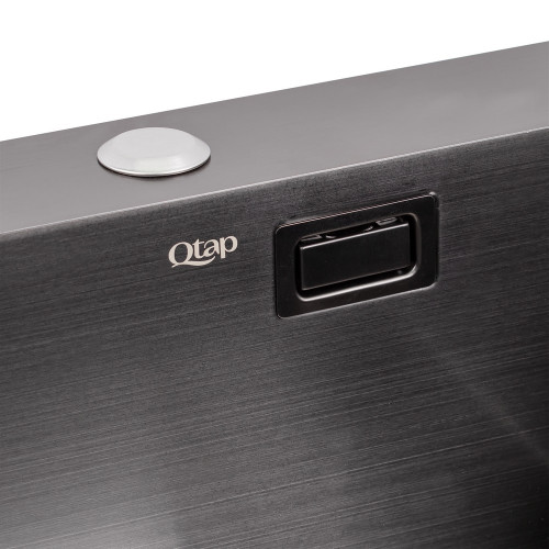 Кухонная мойка Qtap DK5050BL Black 2.7/1.0 мм (QTDK5050BLPVD2710)