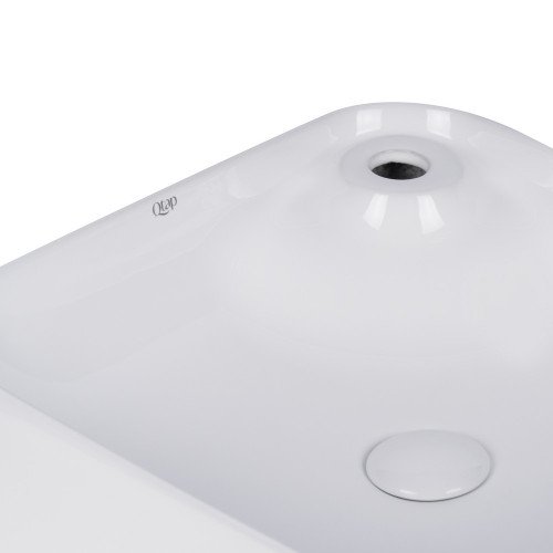 Раковина-чаша Qtap Stork 430x430x125 White с донным клапаном QT15112194W