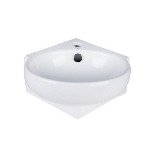 Раковина Qtap Leo 390x365x130 White з донним клапаном QT11115010W