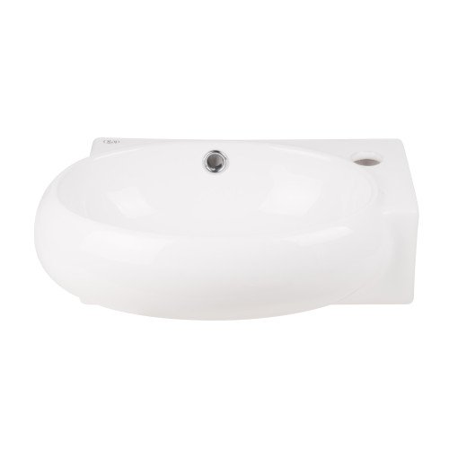 Раковина Qtap Leo 420x280x150 White с донным клапаном QT11115011RW