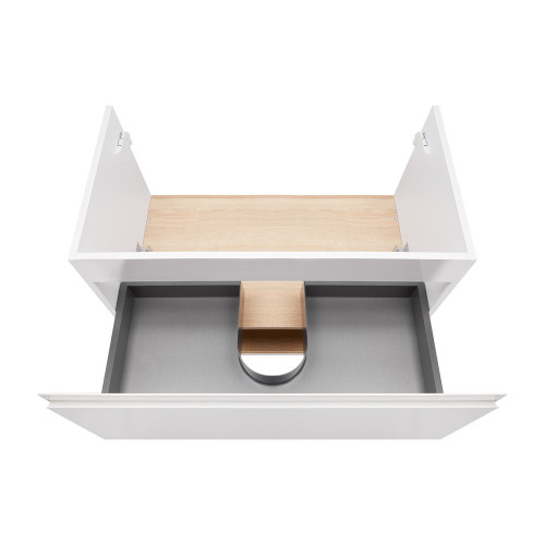 Тумба подвесная Qtap Robin 800х580х437 White/Whitish oak QT1374TPВ8001WWO