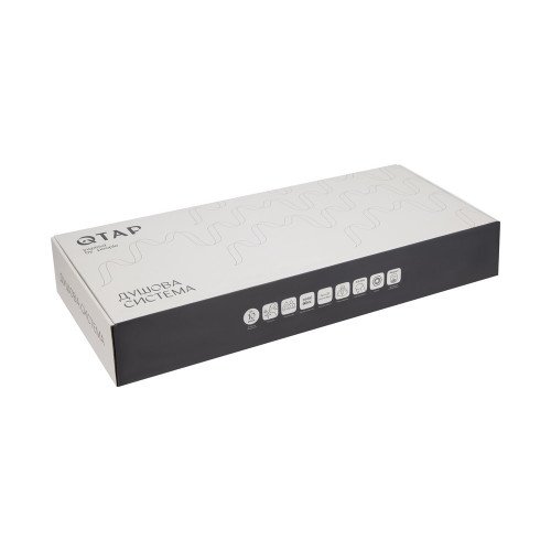 Душевая система универсальная Qtap Presto на три потребителя (с изливом) QTPRE111CRM45575 Chrome