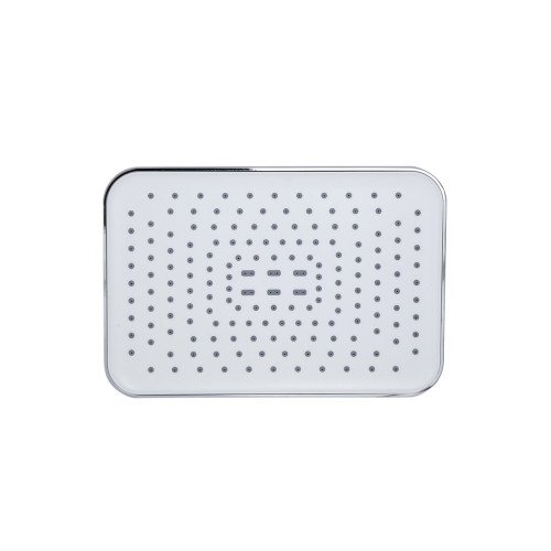 Лейка для верхнего душа Qtap Hlavova 260x180 мм прямоугольная QTHLA107CRM45785 Chrome/White