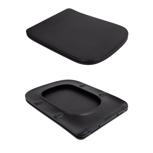 Унитаз подвесной Qtap Tern New Ultra Quiet с сиденьем с сиденьем Soft-Close MATT BLACK QT17332303ASMB