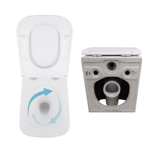 Акционный набор: Унитаз подвесной Jay Ultra Quiet QT07335177W 485х360х320 + Tern Ultra Quiet QT17332303ASW 490x365x325