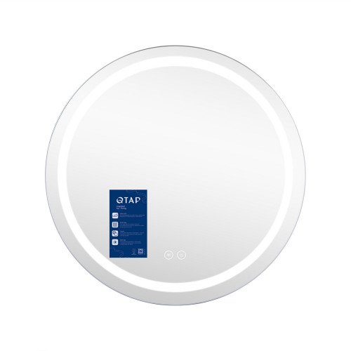 Зеркало Qtap Mideya (DC-F803) R600 с LED-подсветкой Touch, с антизапотеванием QT2078F803W