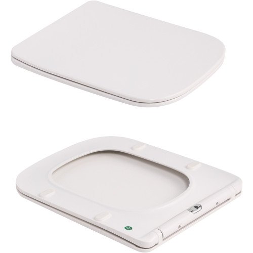 Унітаз підвісний Tern Ultra Quiet 490×365×325 мм, Marble, з сидінням Slim Duroplast / Soft-close / Quick Release QT17332303ASMR Qtap
