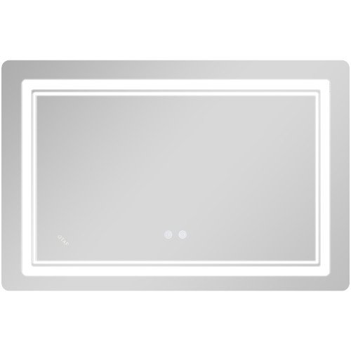 Зеркало Qtap Cardinal (CA2) 800х600 с LED-подсветкой Touch, с антизапотеванием, с диммером, рег. темп. цвета (3000-6500K) Reverse QT0478C806048457
