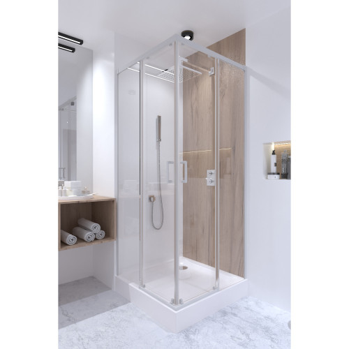 Душевая кабина Qtap Taurus WHI1099SC6 Clear
