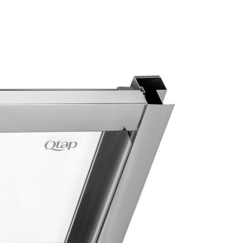 Душові двері в нішу Qtap Uniford CRM207.C4 68-71x200 см, скло Clear 4 мм, покриття CalcLess