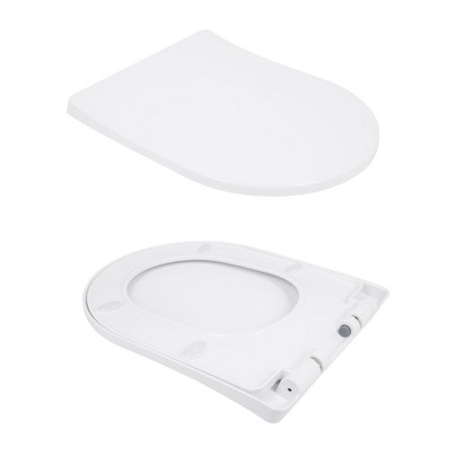 Унитаз-моноблок напольный Qtap Swan Ultra Quiet безободковый с сиденьем Soft-Close WHITE QT16226080AW
