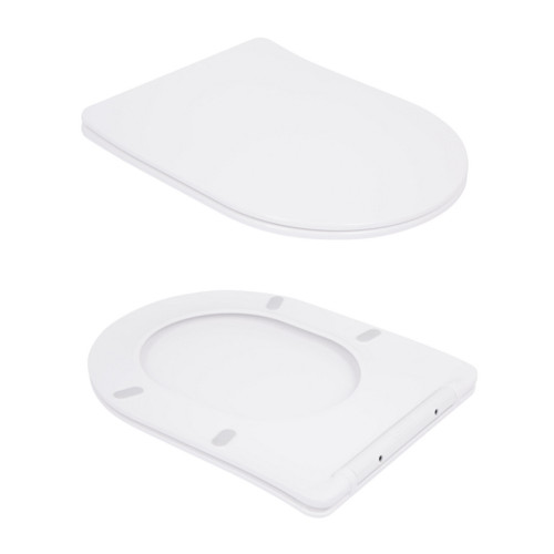 Унитаз подвесной Qtap Robin Ultra Quiet безободковый с сиденьем Soft-close 520x365x365 мм WHITE