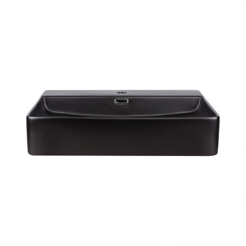 Раковина Qtap Nando LT 600х420х120 Matt black QT12112173MBMBN