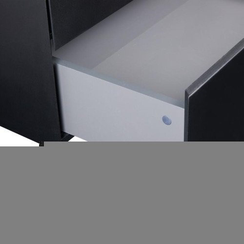 Тумба QtapTern підвісна, з 2 ящиками 1000х580х500 мм Matt Black