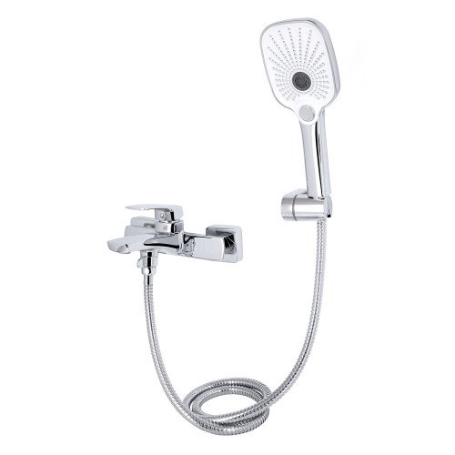 Смеситель для ванны Qtap Tern (c душевым гарнитуром) QTTER259CRM47586 Chrome