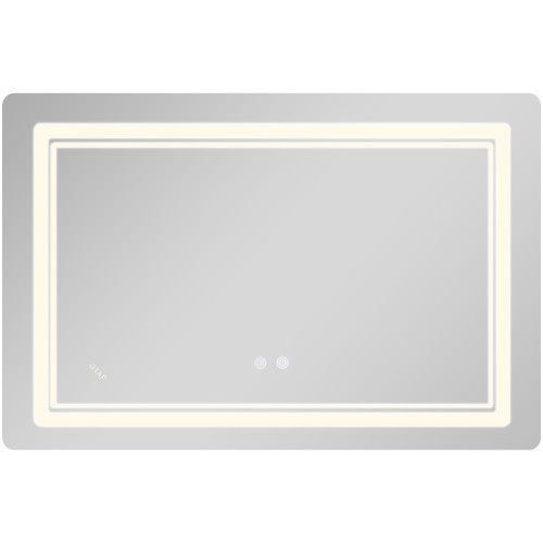 Зеркало Qtap Cardinal (CA2) 800х600 с LED-подсветкой Touch, с антизапотеванием, с диммером, рег. темп. цвета (3000-6500K) Reverse QT0478C806048457