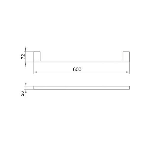 Полотенцедержатель Qtap Drzak 7202103B