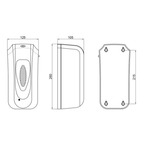 Дезинфектор Qtap Pohodli 6V бесконтактный DZ600WP White (Dezinfektor)