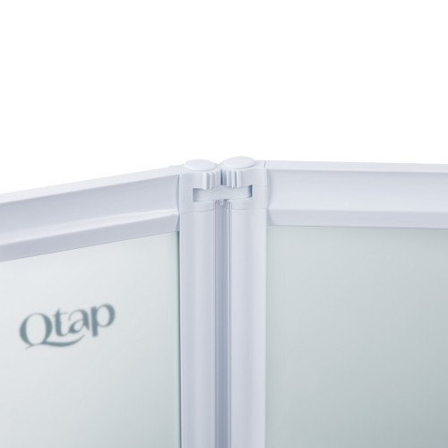 Штора на ванну Qtap Gemini WHI401314RP4 стекло Pear 4 мм, 130x140 см