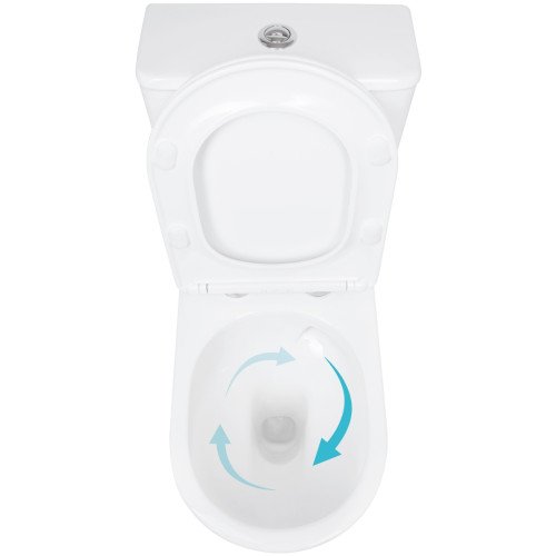 Унитаз напольный Qtap Evia Ultra Quiet 630×350×795 мм с сиденьем Soft-close, White QTEVI27W49258