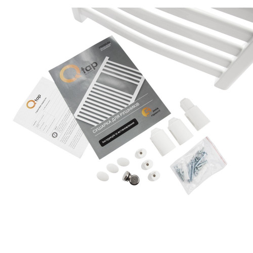Полотенцесушитель водяной Qtap Dias (WHI) P15 800x500 HY