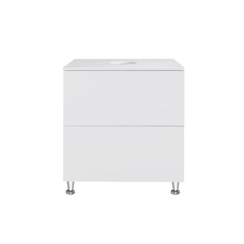Тумба напольная Qtap Tern 600х616х469 White со столешницей QT1780TNL601W