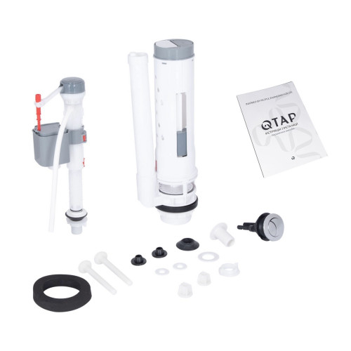 Унитаз напольный Qtap Vlasta Ultra Quiet безободковый с сиденьем Soft-close WHITE QT28228300W