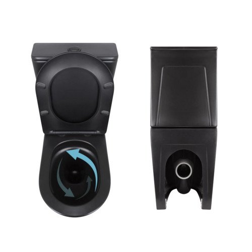 Акционный набор: Унитаз напольный Robin Ultra Quiet QT13226083AMB 660x360x855 Black + Биде напольное Robin QT13442141CMB 565x360x405 Black