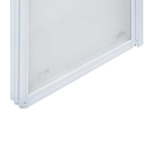 Штора на ванну Qtap Gemini WHI401314RP4 стекло Pear 4 мм, 130x140 см