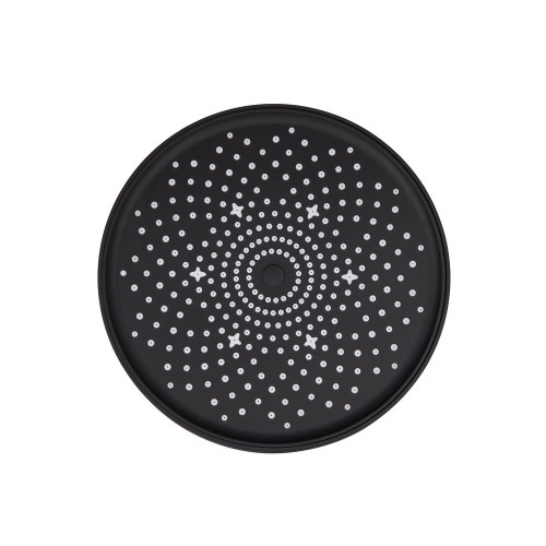 Лейка для верхнего душа Qtap Hlavova D 230 мм округлая QTHLA107BLM45788 Black Matt