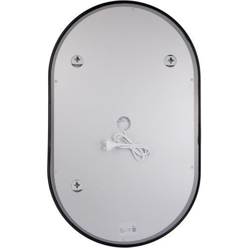 Дзеркало Qtap Scorpio (SC1) з LED-підсвічуванням Touch, з антизапотіванням, з димером, рег. темп. кольору (3000-6500K) Black QTSC500800