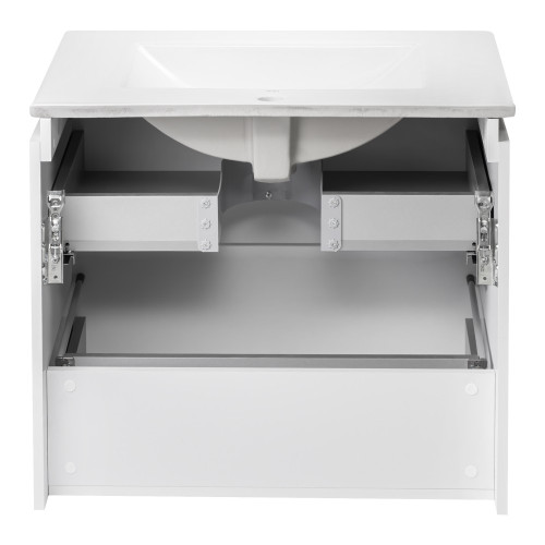 Тумба подвесная с умывальником Qtap Albatross QT0172TP700D3070CW