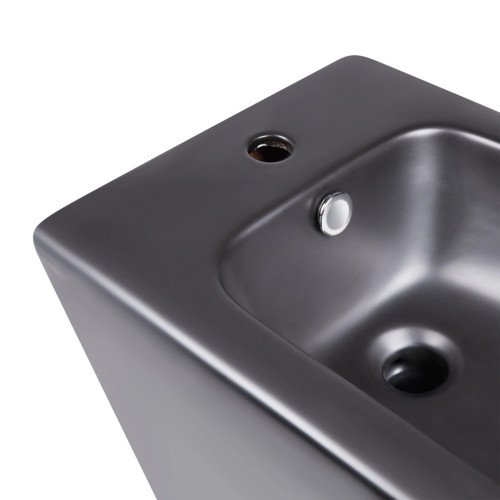 Акционный набор: Унитаз напольный Robin Ultra Quiet QT13226083AMB 660x360x855 Black + Биде напольное Robin QT13442141CMB 565x360x405 Black