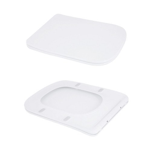 Унитаз напольный Qtap Stenava Rimless безободковый с сиденьем Soft-close WHITE QT27228303W