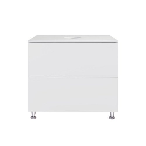 Тумба напольная Qtap Tern 800х616х469 White со столешницей QT1780TNL801W