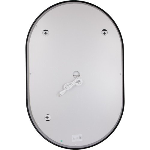 Зеркало Qtap Scorpio (SC1) с LED-подсветкой Touch, с антизапотеванием, с диммером, рег. темп. цвета (3000-6500K) Black QTSC600900