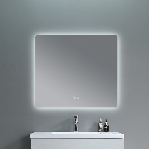 Зеркало Qtap Taurus (TA2) 1000×800 мм с LED-подсветкой Touch, с антизапотеванием, с диммером, рег. темп. цвета (3000-6500K) QTTAU100080048957