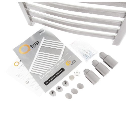 Сушарка рушників водяна Qtap Dias (SIL) P15 800x500 HY