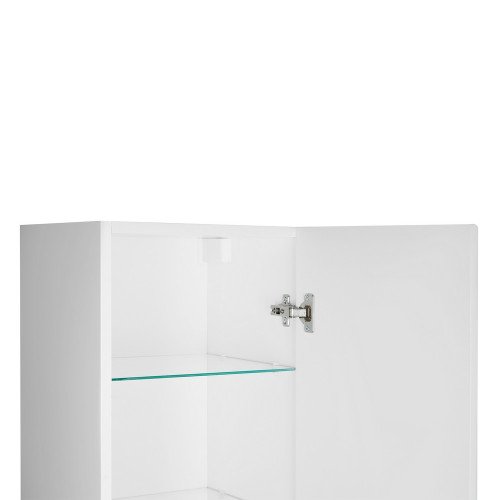 Пенал подвесной Qtap Robin 350х1650х316 Graphite/Whitish oak QT1376PP1651RWWO